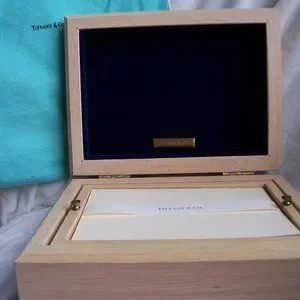 Tiffany & Co. | Office | Tiffany Co Blond Wood Kent  Tiffany & Co. Blond Wood Kent Correspondence Box main image 0